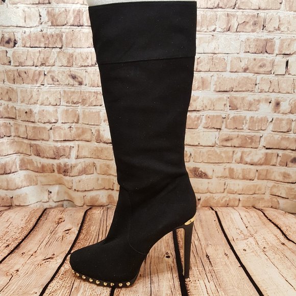 MICHAEL Michael Kors Shoes - Michael Kors Ailee Tall Boots Suede Leather Size 8.5
